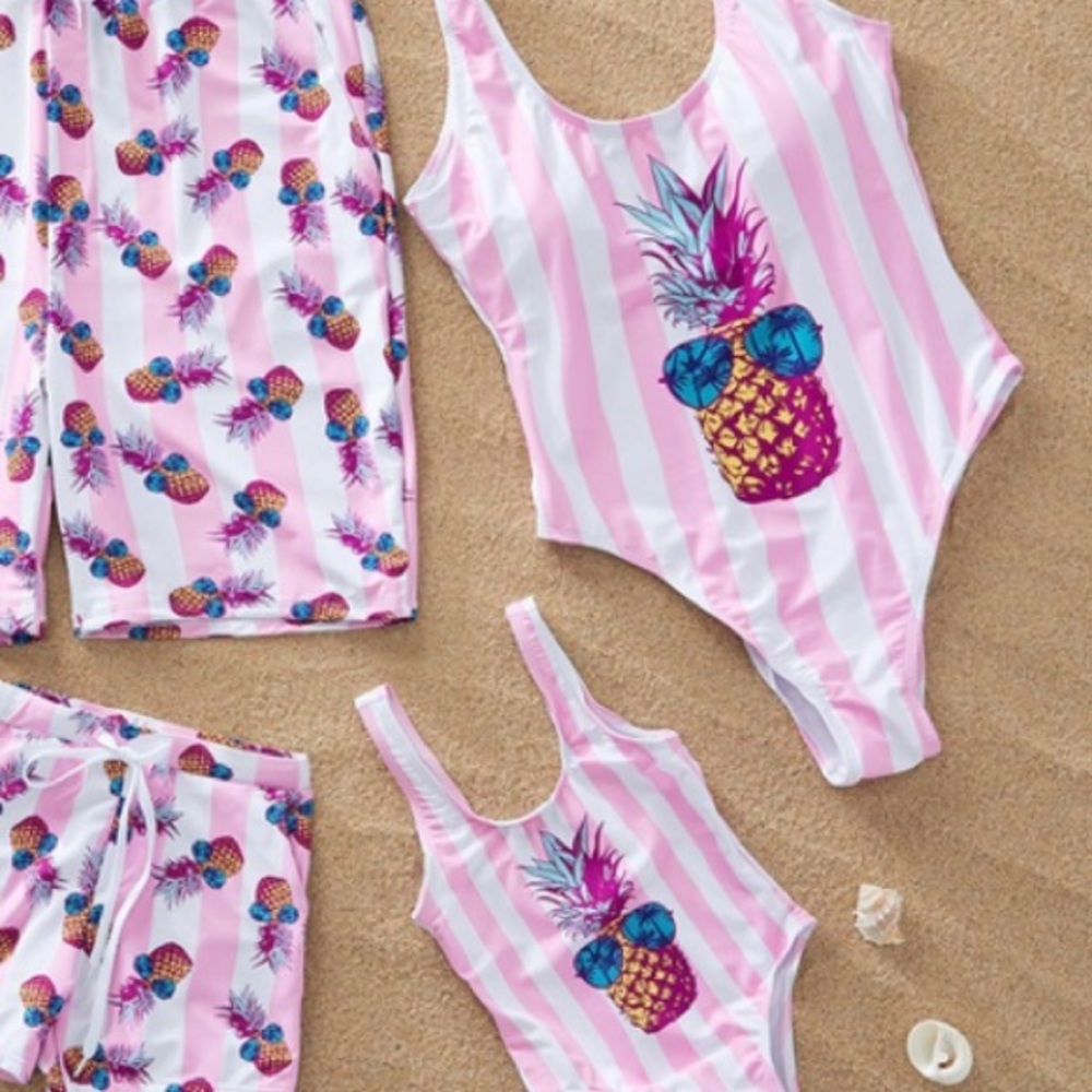 Mommy and Me matching swimsuits